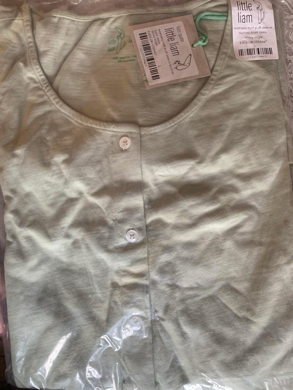 Kate Quinn/Little Liam Button up Puff Dress